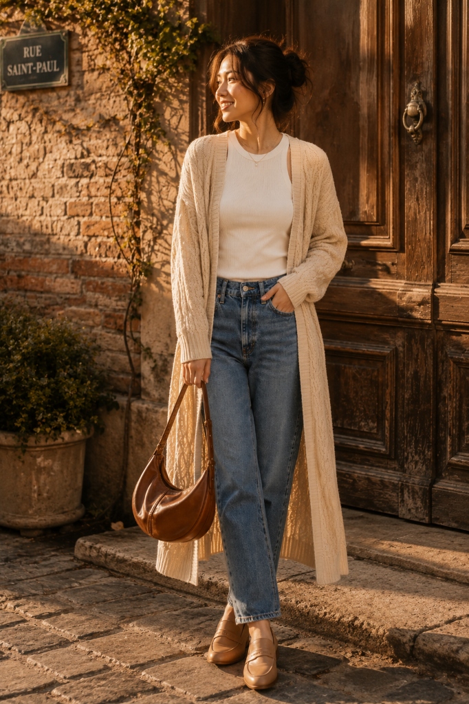 Tan Trench & Stripes Slide 1