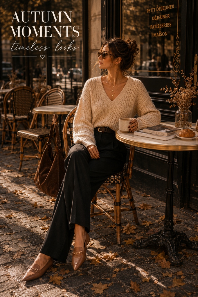 Taupe Knit & Silk Skirt Slide 3