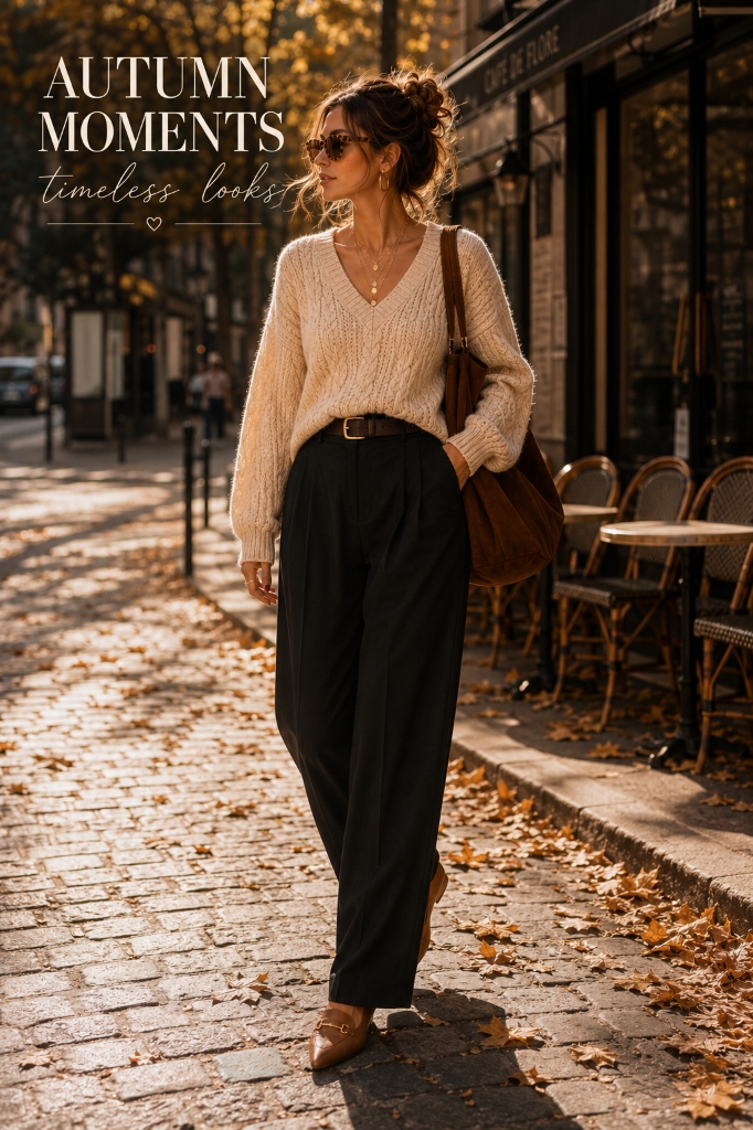 Taupe Knit & Silk Skirt Slide 2