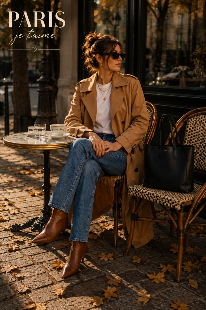 Beige Trench & Midi Dress Slide 3