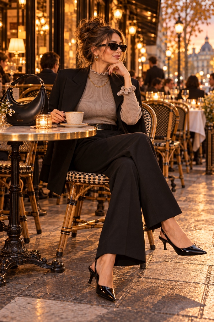 Parisian Fall Dinner Look 6 (Bistro Dinner Terrace)
