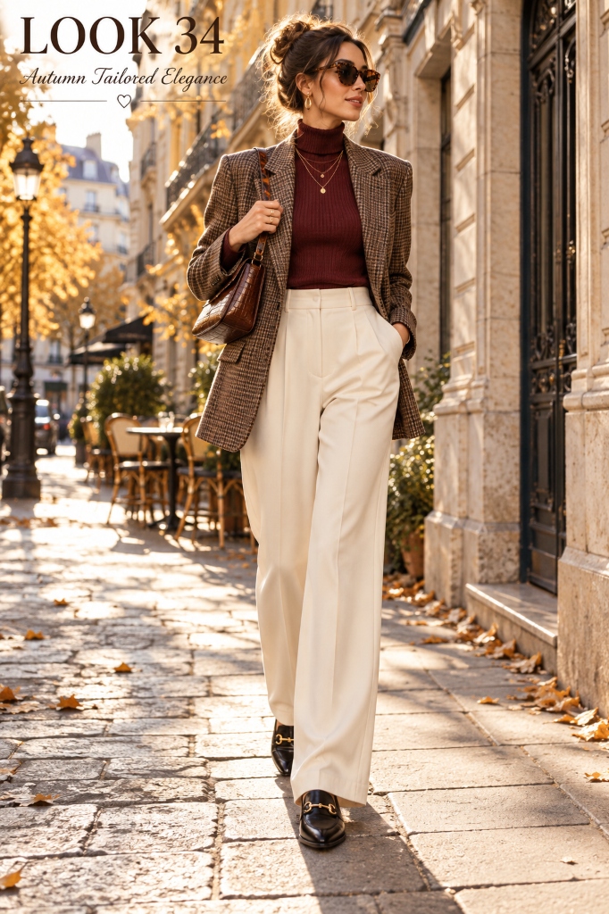 Tailored Houndstooth Blazer Main Look (Look 34)
