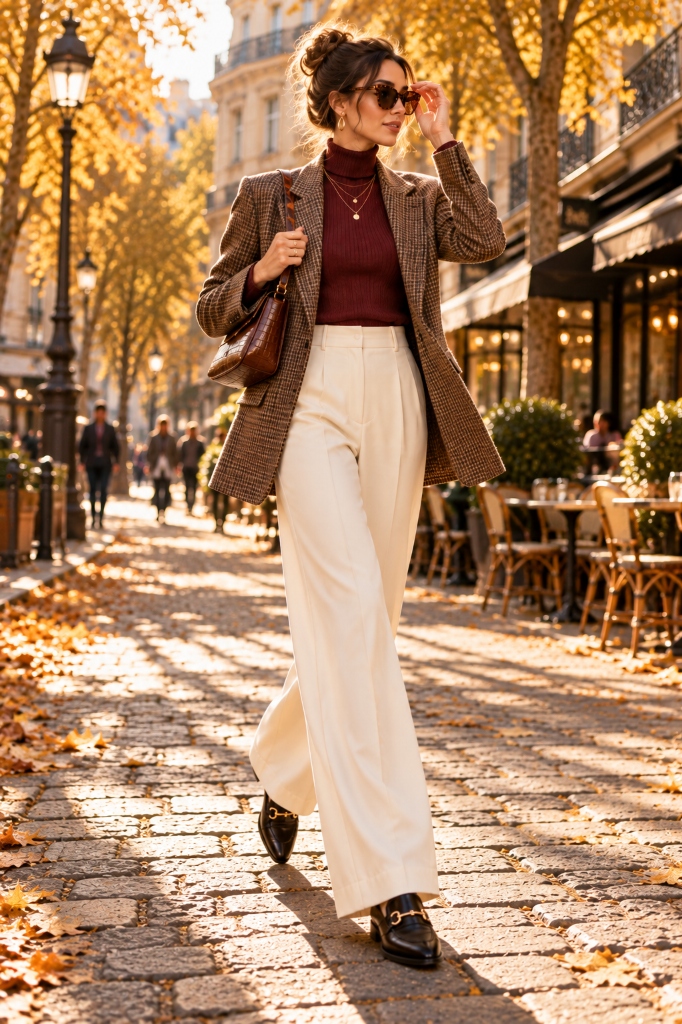Parisian Stroll Houndstooth Look (Look 34)