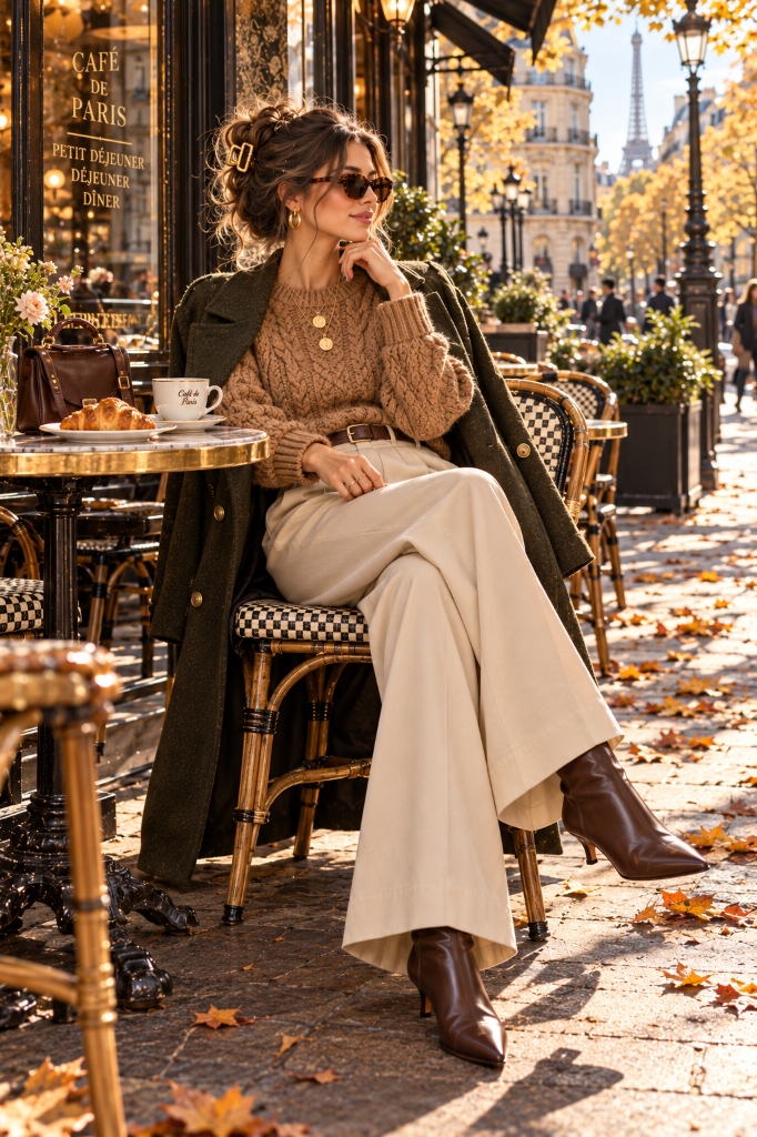 Parisian Cafe Terrace Olive Look (Look 37)