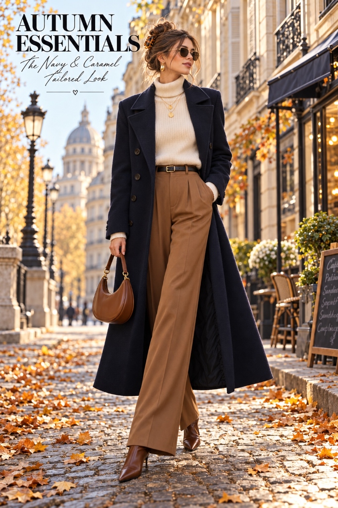 Classic Navy Coat Main Look