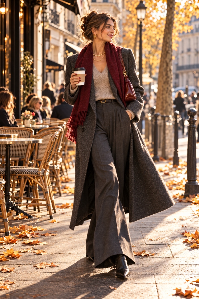 Saint-Germain Cafe Terrace Candid Walk with Coffee